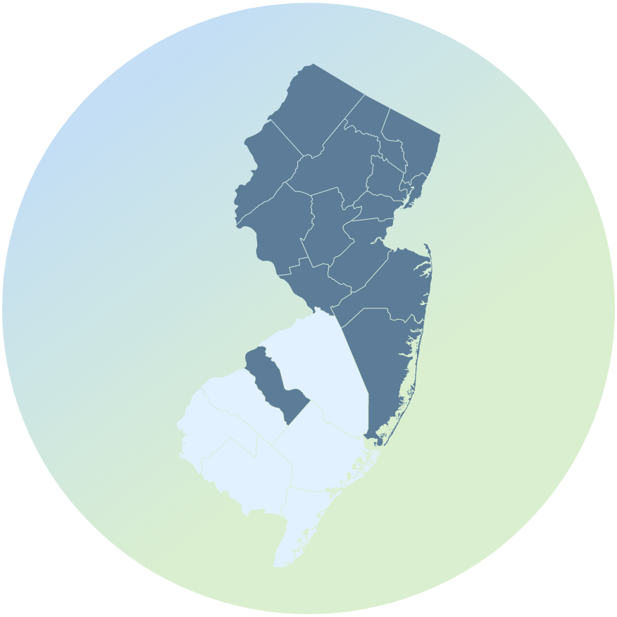 New Jersey Sharing Network map